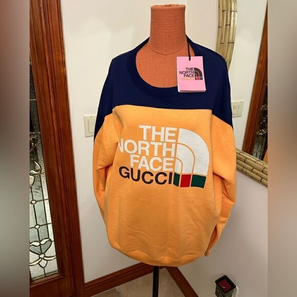 Gucci X North face sweatshirt, size L made in Italy - Picture 7 of 13